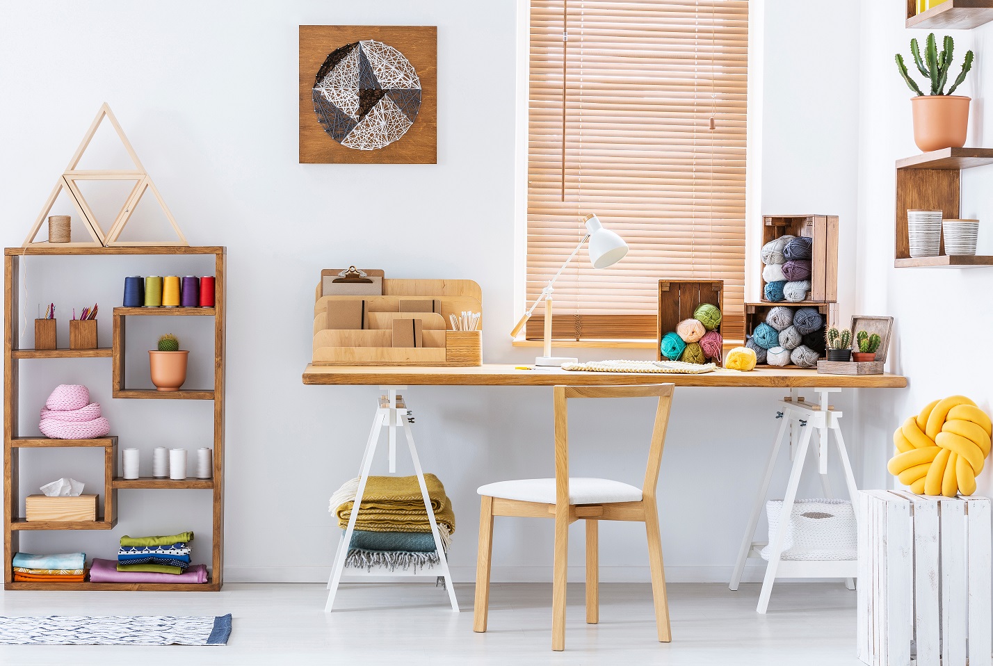 photo of a craft room for a blended family