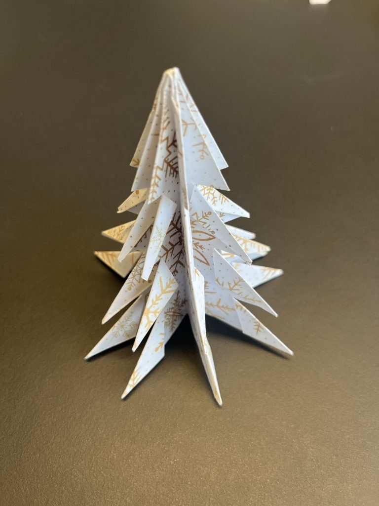 an origami tree