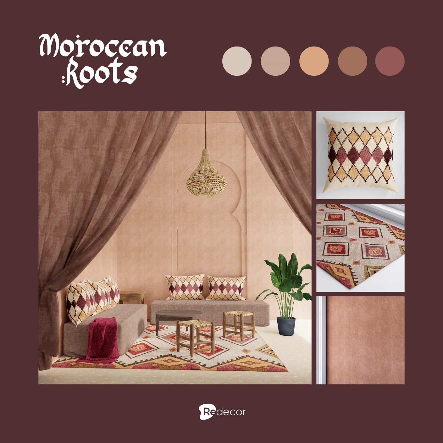 Moroccan inspired living room