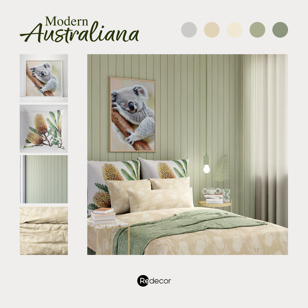 nature inspired ausralian bedroom