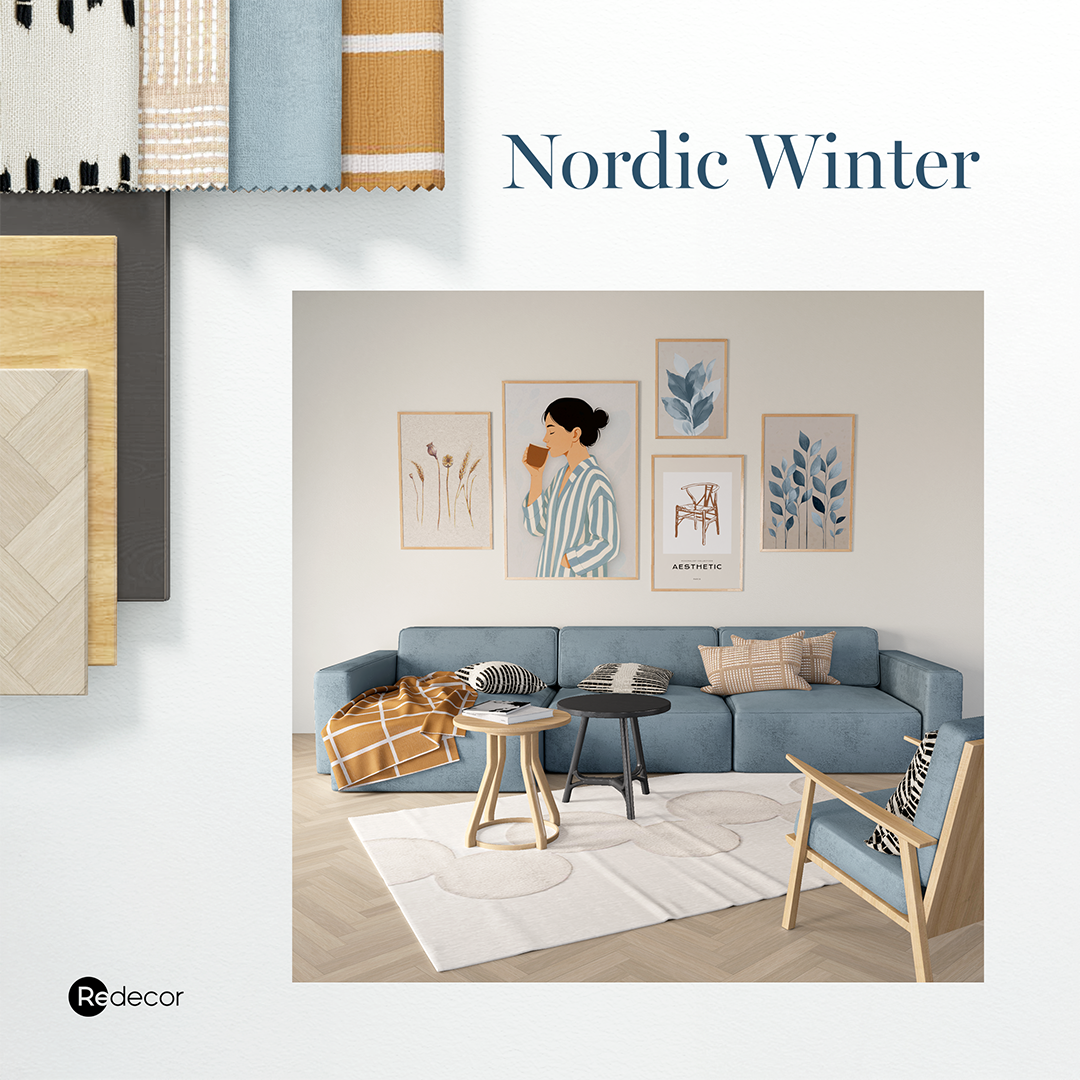 an example of a nordic living room design
