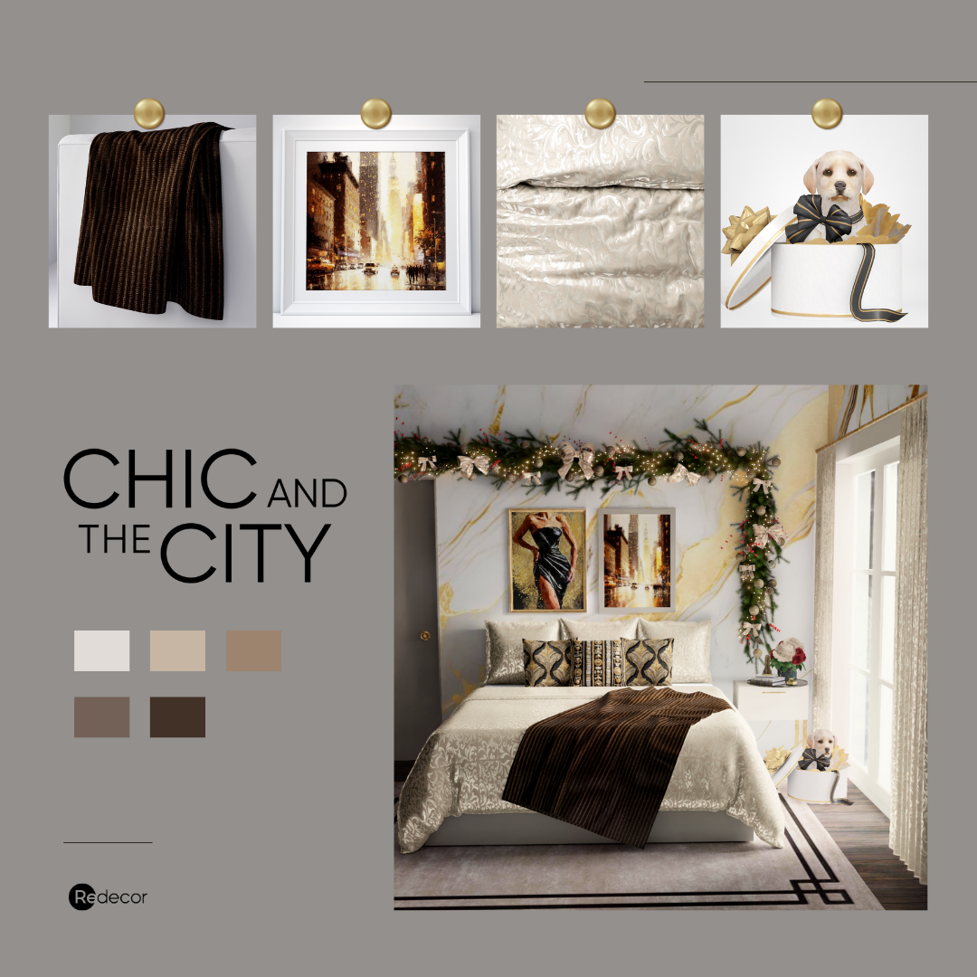 A december style bedroom modern glam 