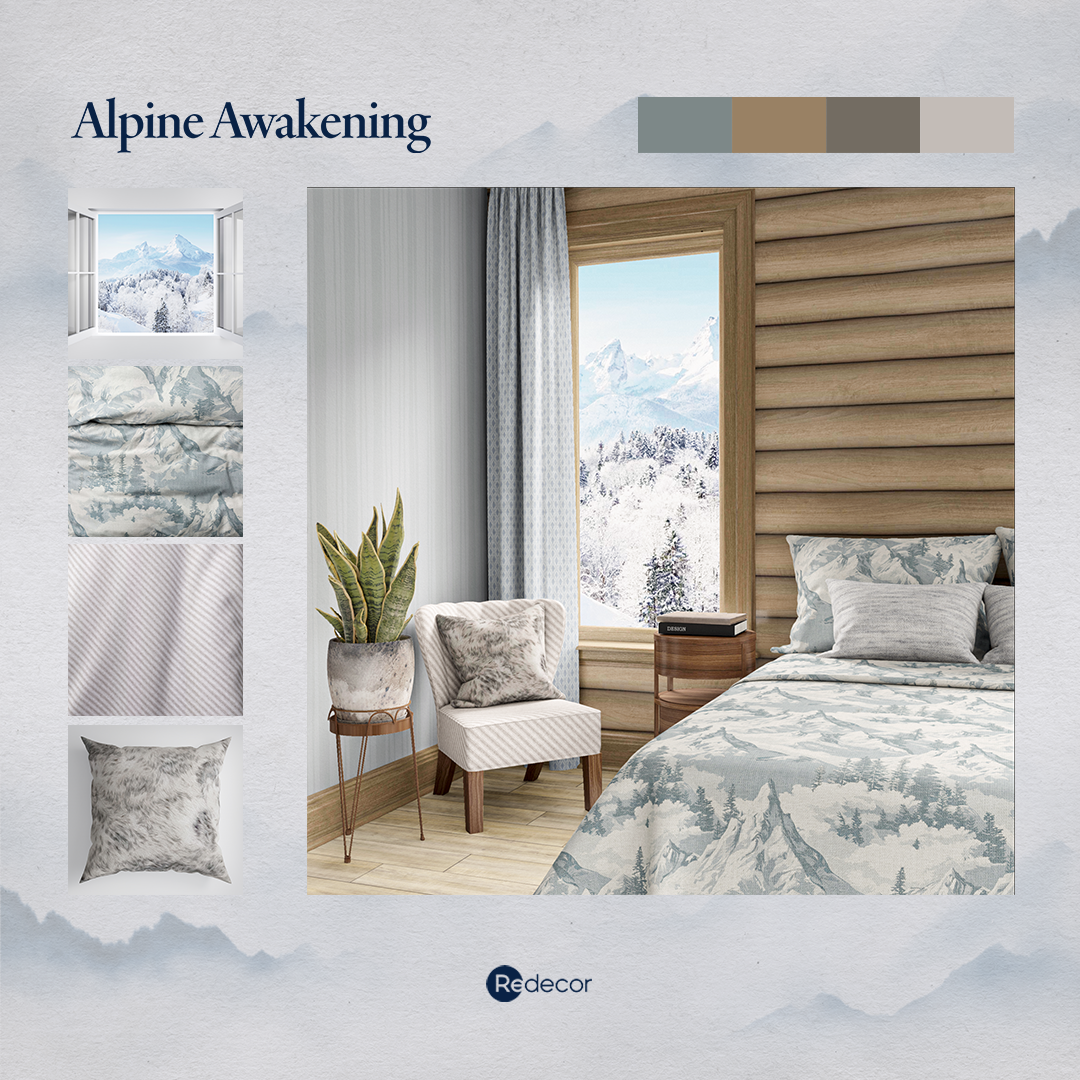 a chalet chic bedroom 