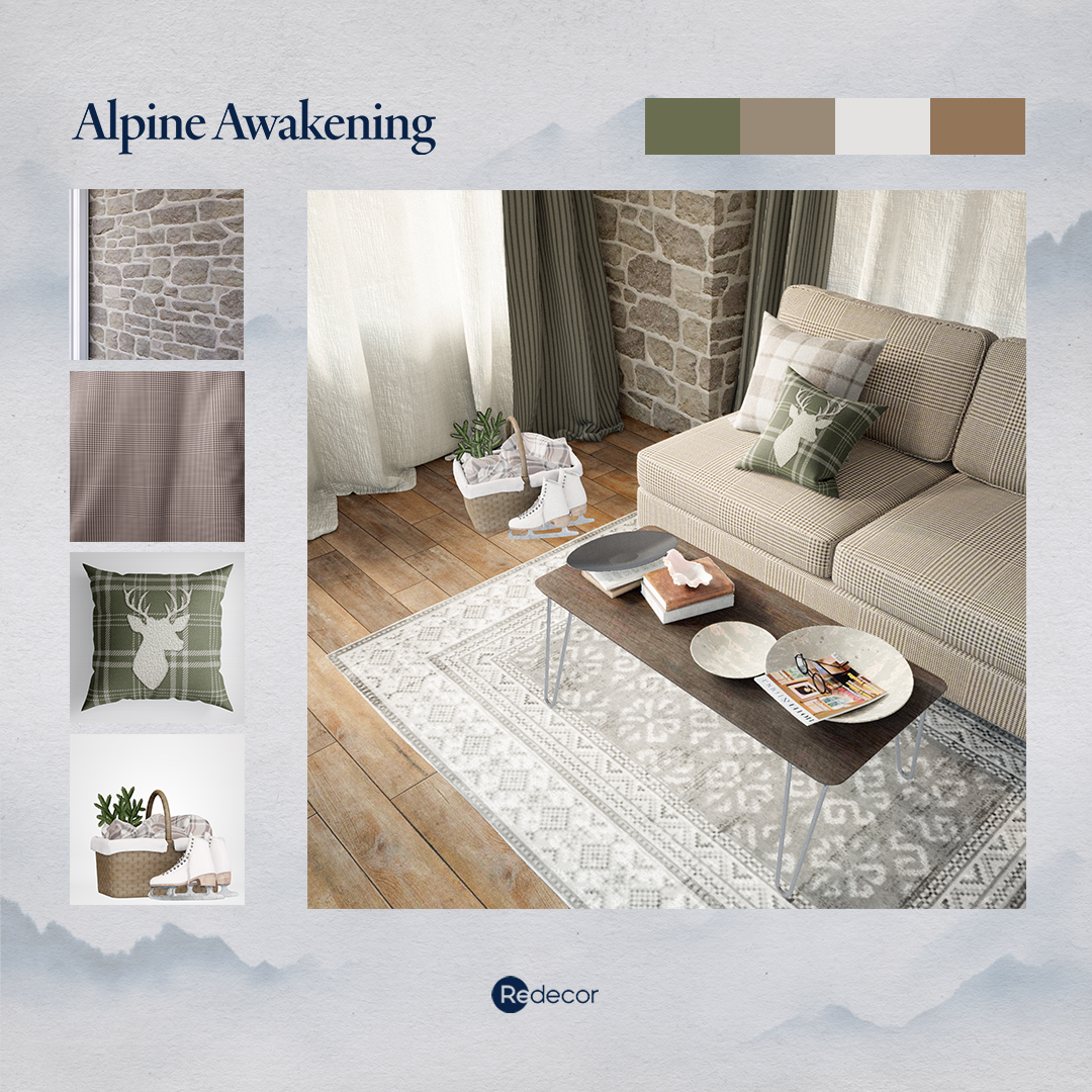 a room with finishing touches