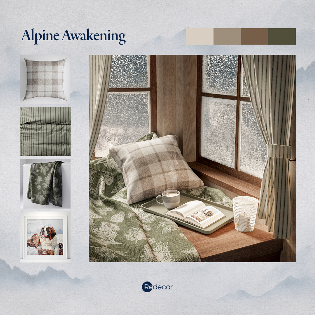 a cozy chalet chic corner