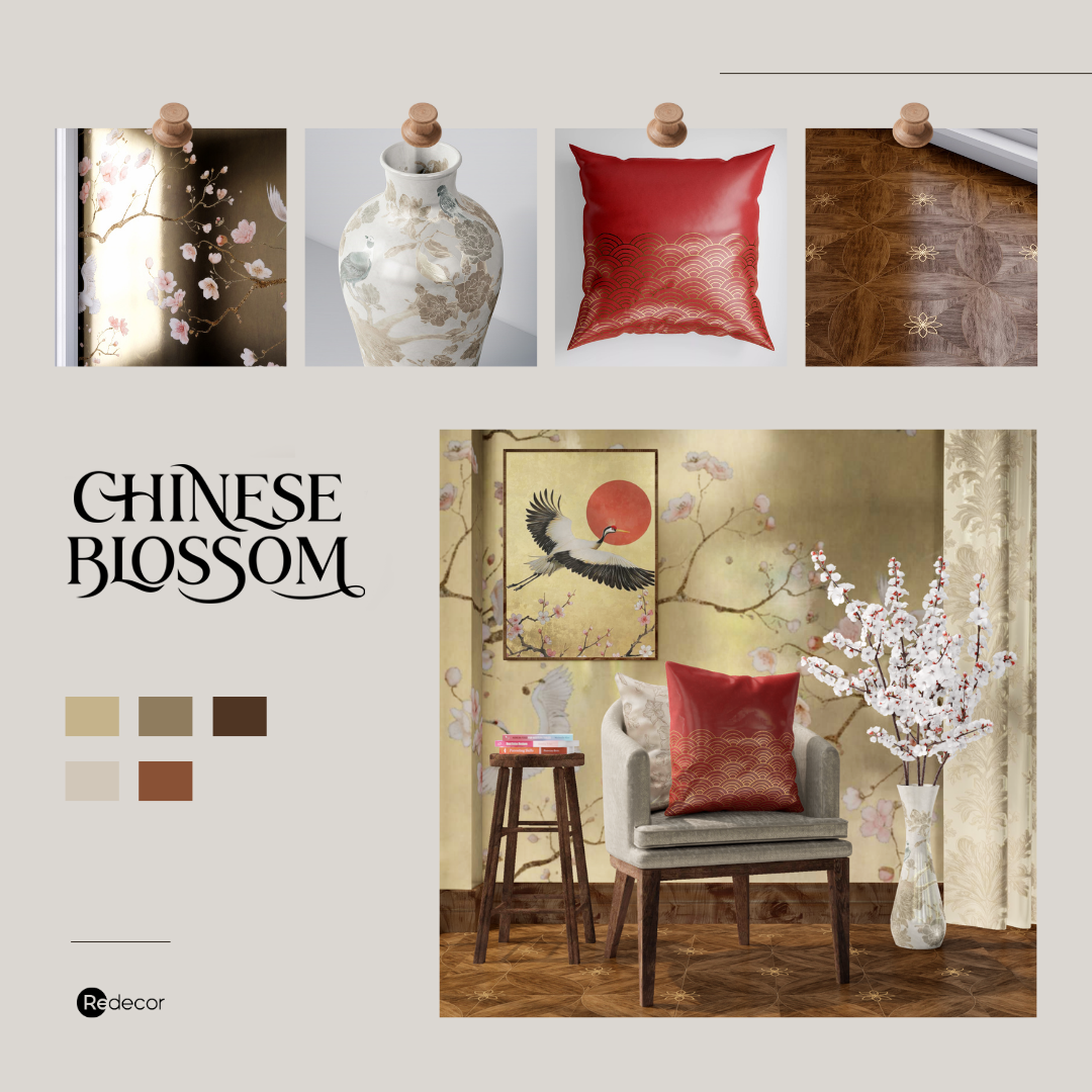 a chinese inspired seating corner in Redecor