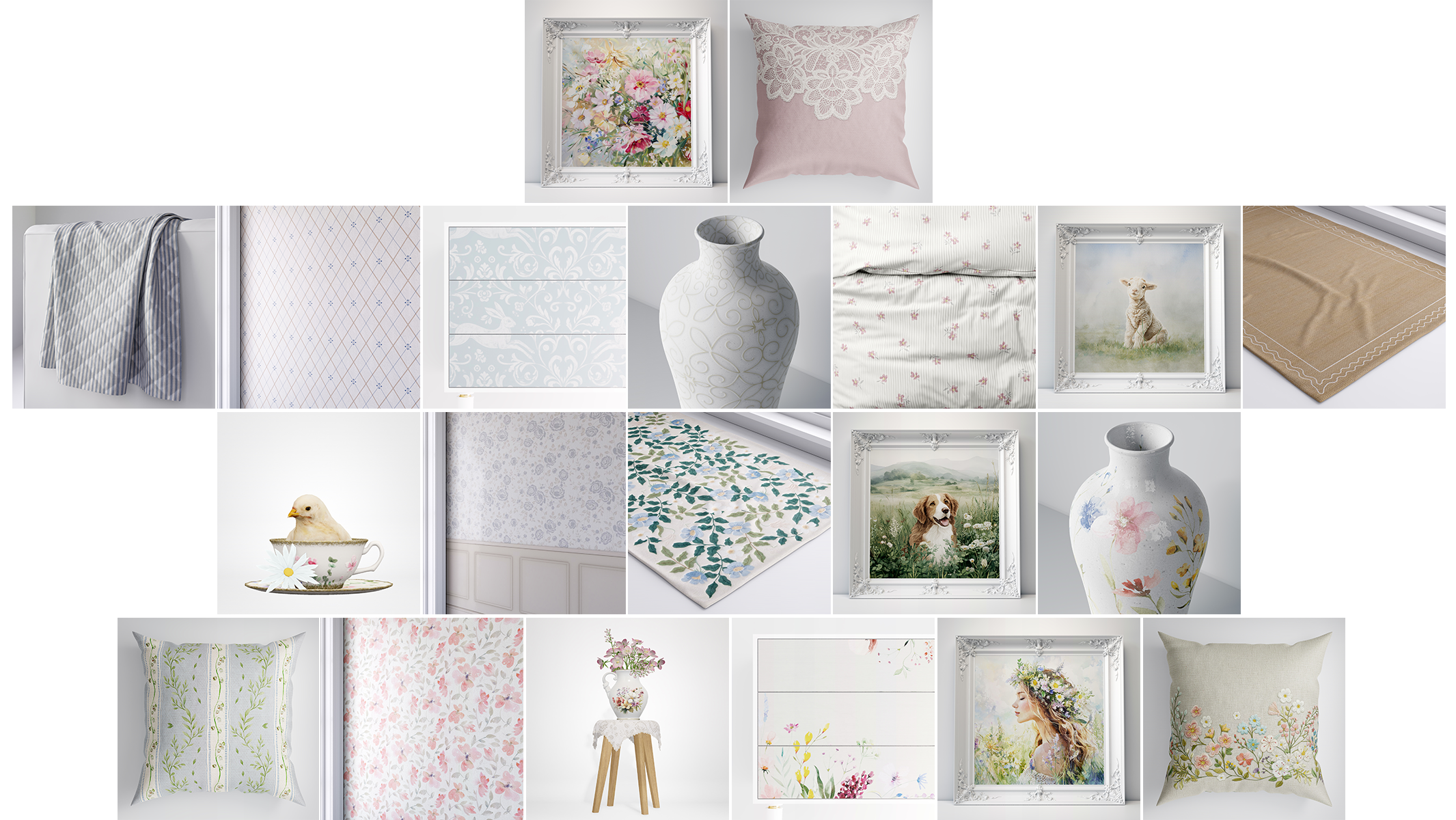 The desktop view of the season pass rewards for spring cottage