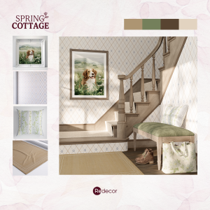 a foyer in the cottagecore style