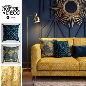 a living room inspired by art deco