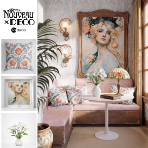 an art nouveau dining corner