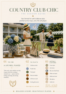 Country club chic tips 1